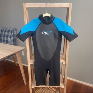 O'Neill Shorty Wetsuit Youth Medium Blue/Black Size 10 Youth Summer Swim Beach